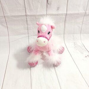 Animal Alley Pink Pony Plush Horse Plush Stuff Animal Toy 9''